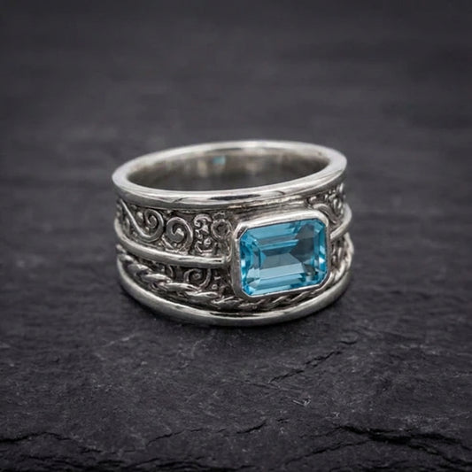 Classic Blue Stone Ring 52949014