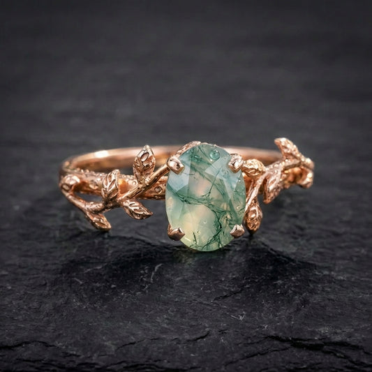 Vintage Moss Agate Ring 61866595