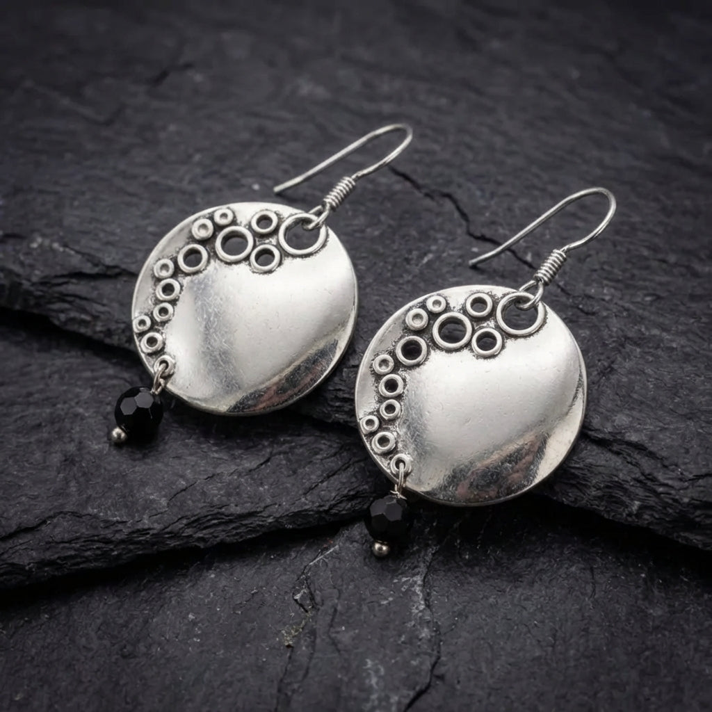 Vintage Silver Hollow Earrings 89202490