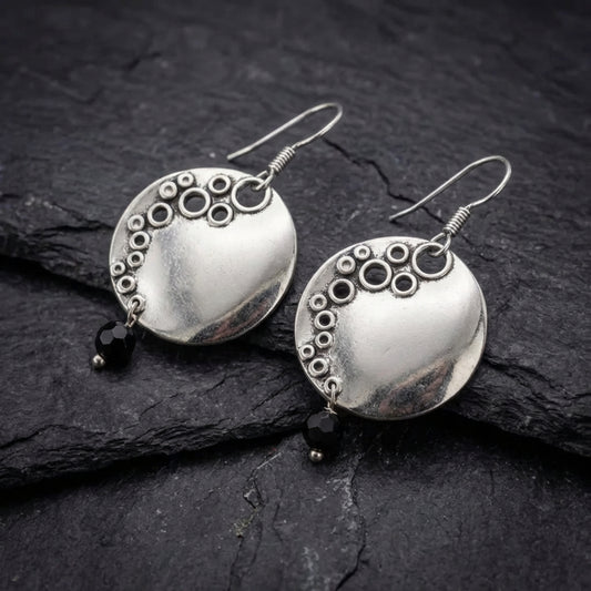 Vintage Silver Hollow Earrings 89202490