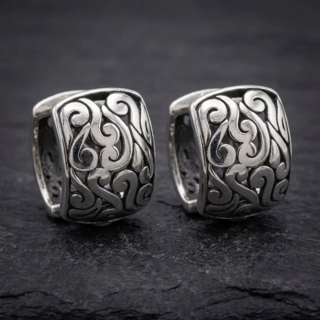 Vintage Silver Cloud Earrings 94547295