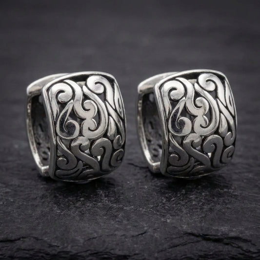 Vintage Silver Cloud Earrings 94547295