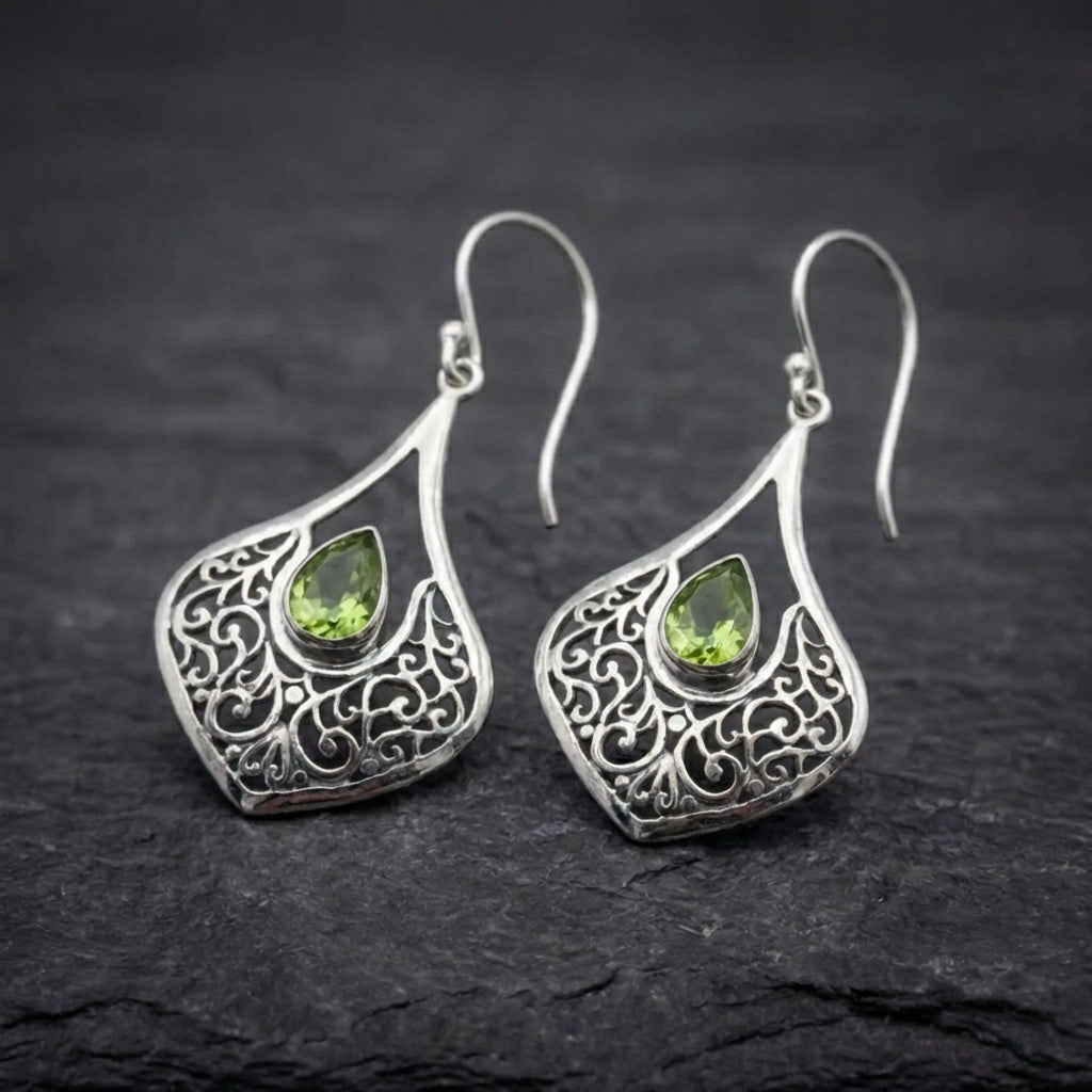 Vintage Peridot Dangle Earrings 66879799