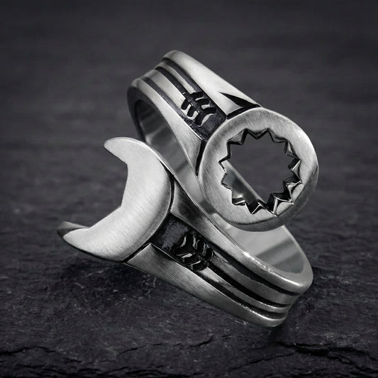 Sterling Silver Wrench Ring 70564532