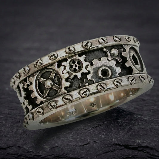 Steampunk Gear Ring 35905217