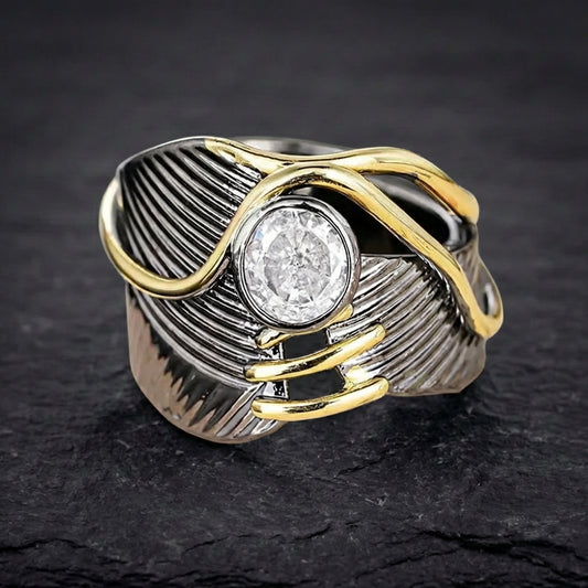 Statement Cz Feather Ring 51267995