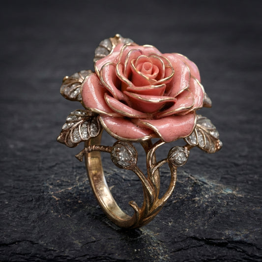 Romantic Rose Statement Ring 10844186