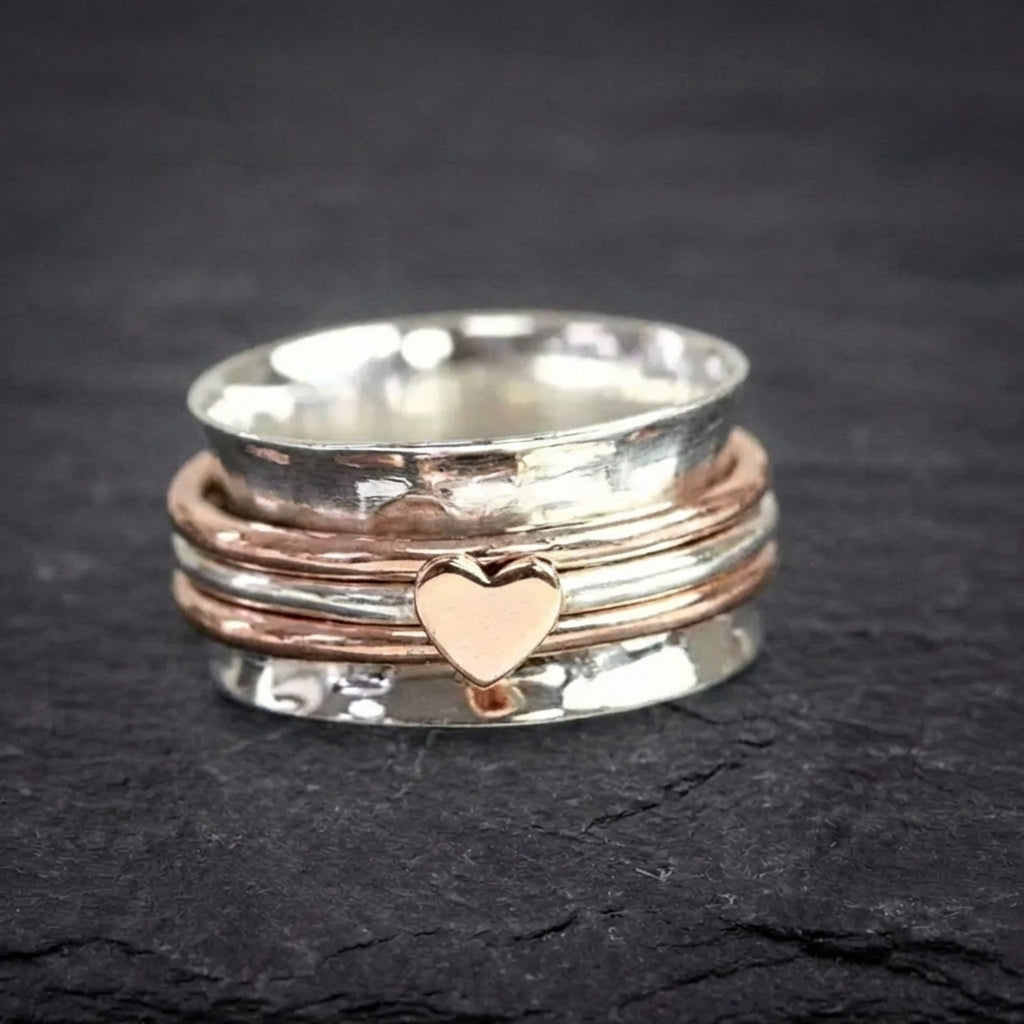 Romantic Heart Spinner Ring 34372266