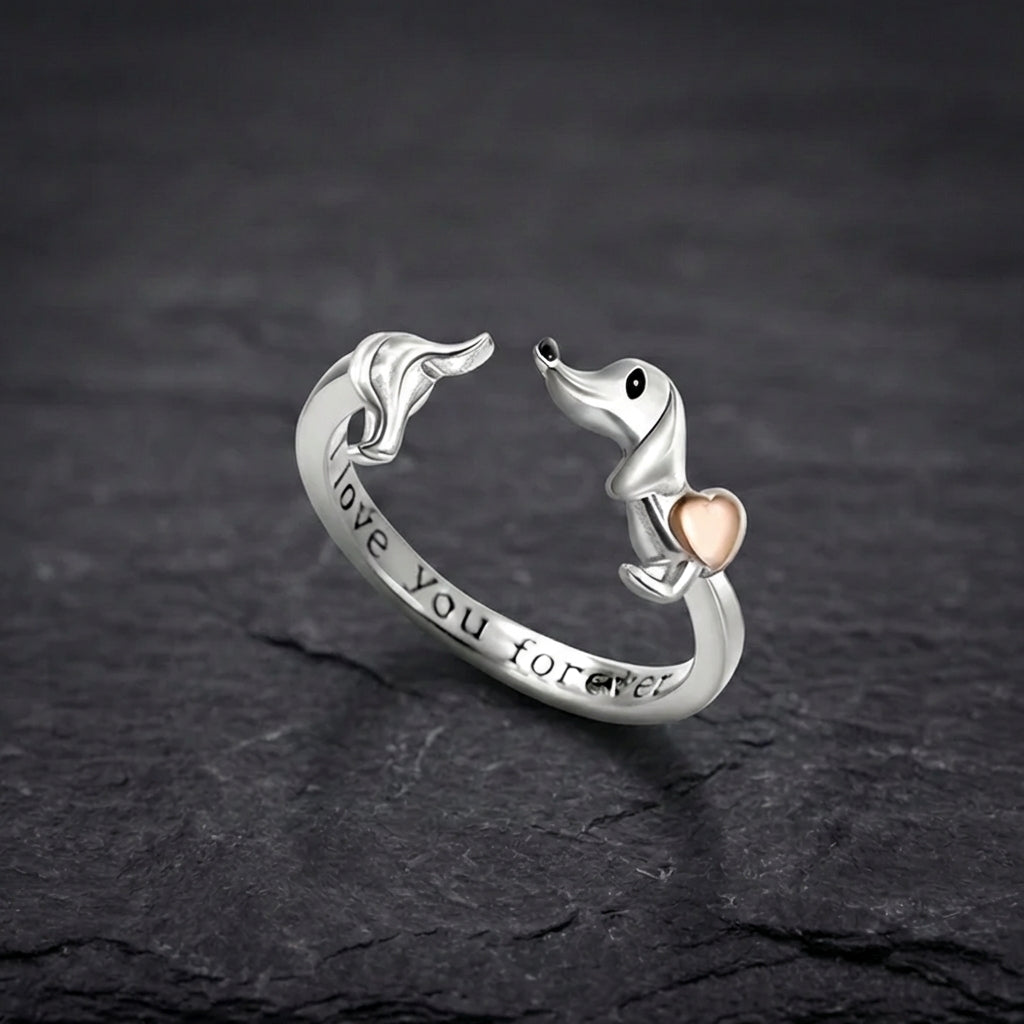 Romantic Elephant Heart Ring 38077757