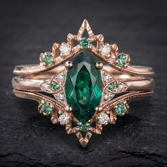 Vintage Emerald Statement Ring 30787615