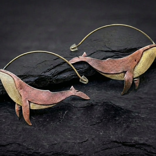 Vintage Whale Hoop Earrings 51628643