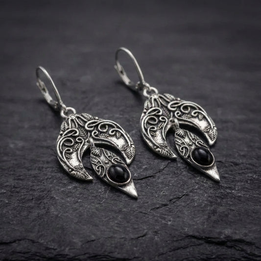 Vintage Silver Leaf Earrings 59097279