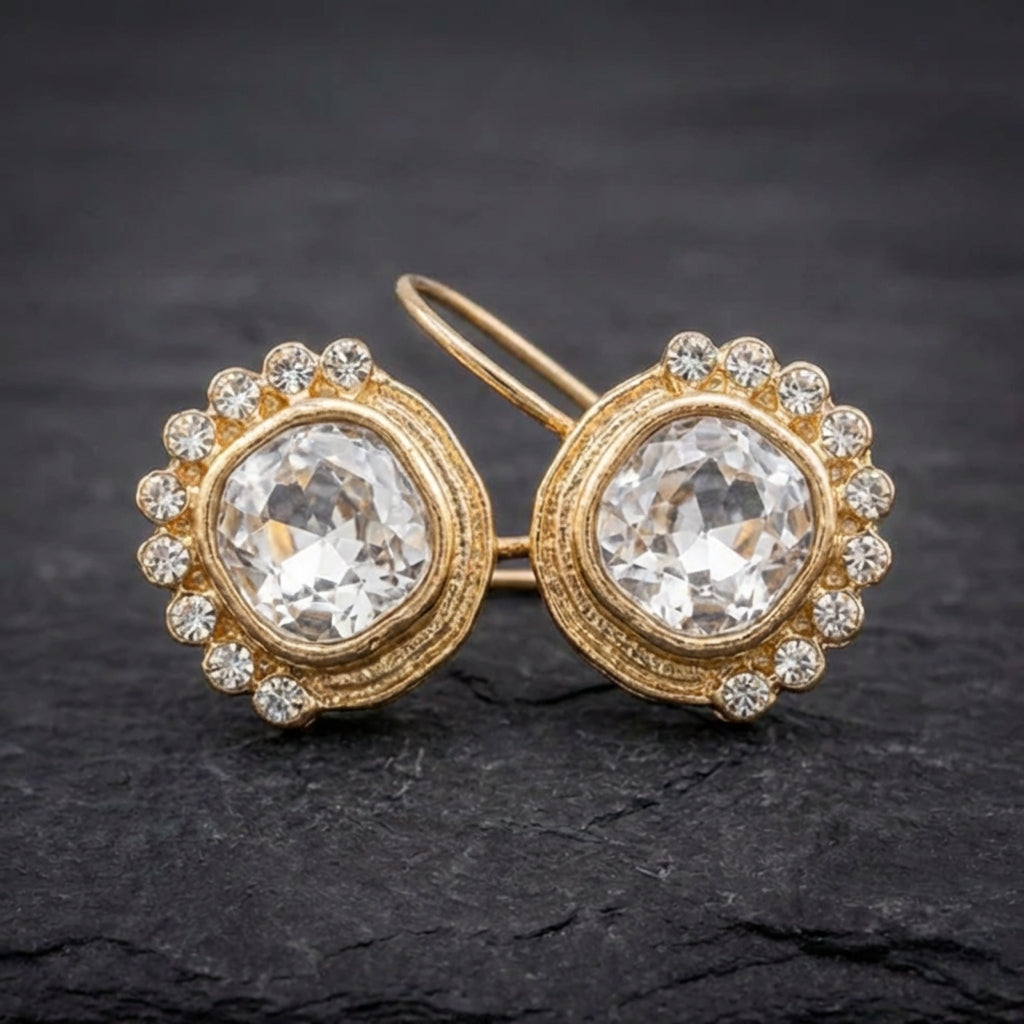 Elegant Crystal Dangle Earrings 64617329