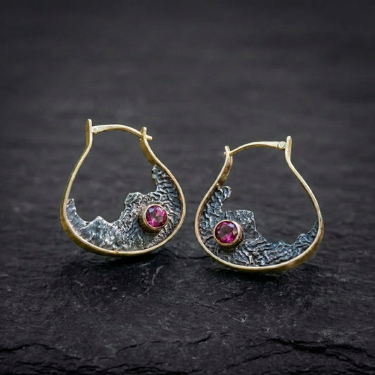 Vintage Mountain Peak Earrings 51235734