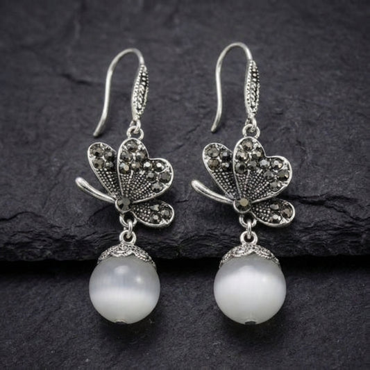Bohemian Butterfly Pearl Earrings 60422232