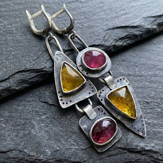 Vintage Geometric Dangle Earrings 14995228