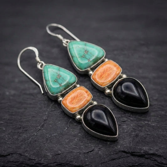 Bohemian Geometric Dangle Earrings 28360060