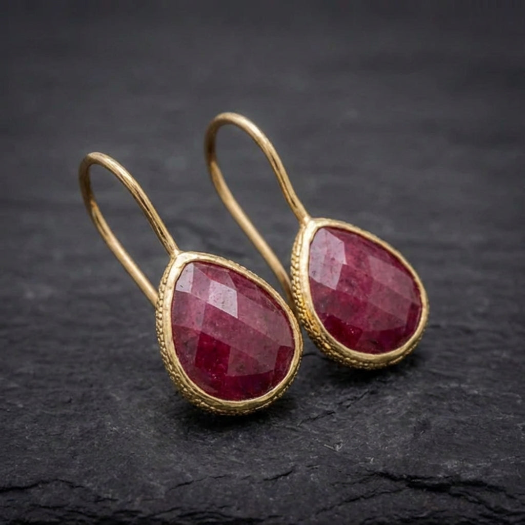Bohemian Pink Tourmaline Earrings 00353177