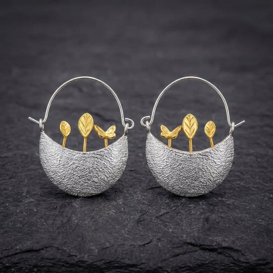 Vintage Flower Pot Earrings 23583391