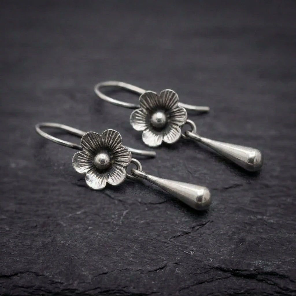 Vintage Flower Drop Earrings 36166013