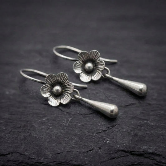 Vintage Flower Drop Earrings 36166013