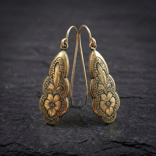 Vintage Flower Dangle Earrings 05469519