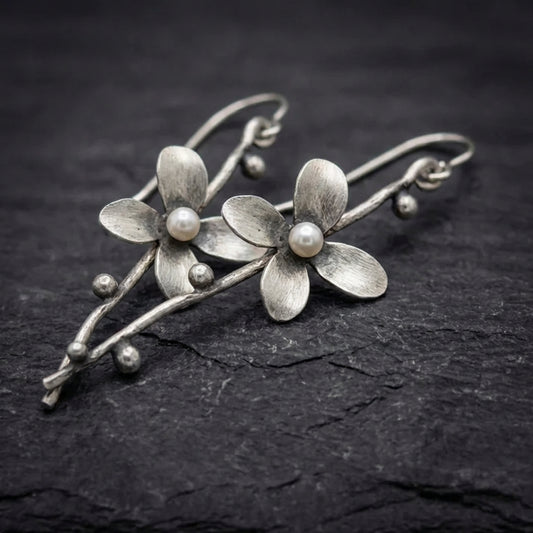 Vintage Flower Branch Earrings 68681838