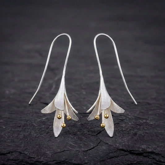 Elegant Flower Dangle Earrings 46576613