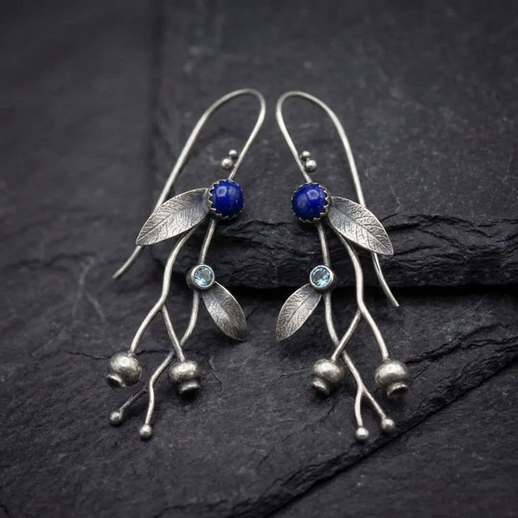 Vintage Blue Lapis Earrings 70662190