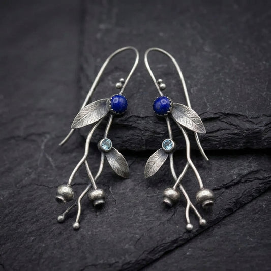 Vintage Blue Lapis Earrings 70662190