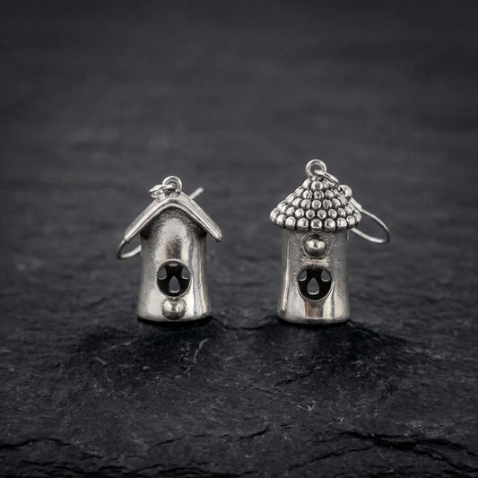 Vintage Birdhouse Earrings 40193284