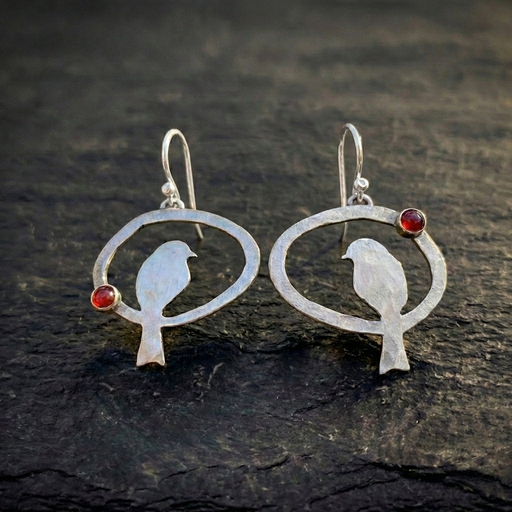 Vintage Bird Dangle Earrings 02019400