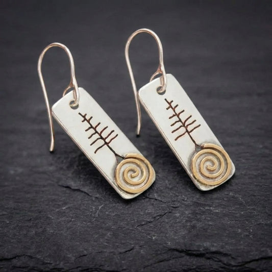 Handmade Spiral Drop Earrings 75378016