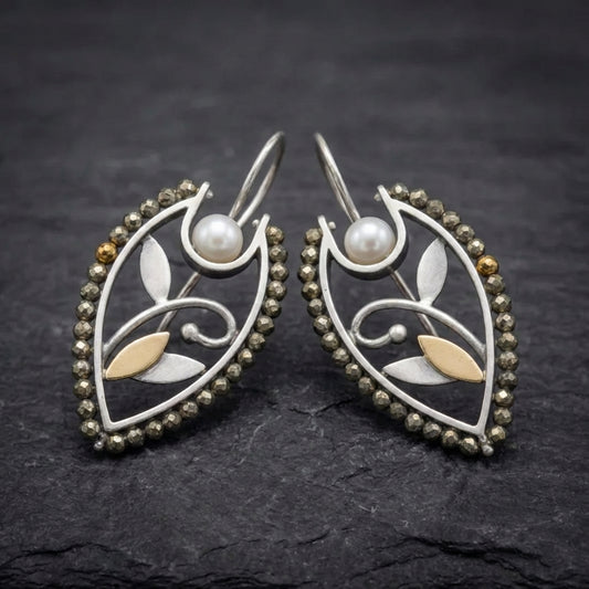 Elegant Pearl Flower Earrings 59548893