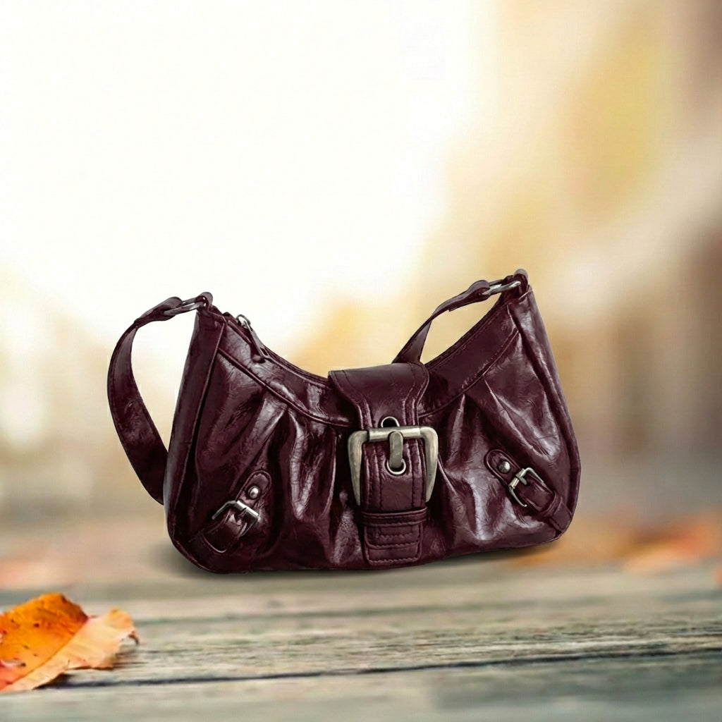 Genuine Leather Slouch Bag