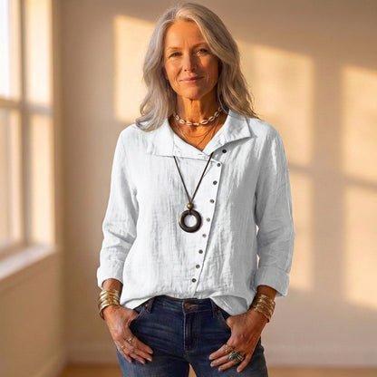 Collared Shirt With Button Front