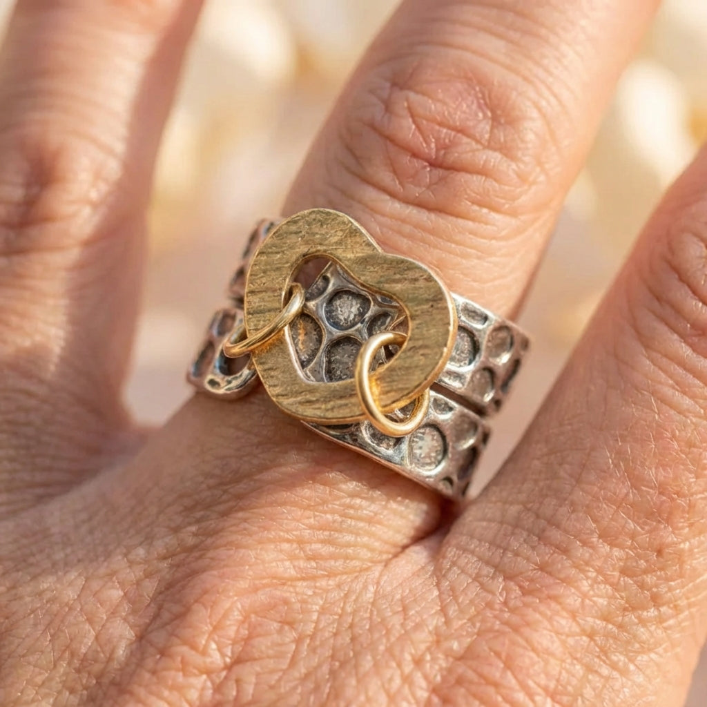 Vintage Heart Statement Ring