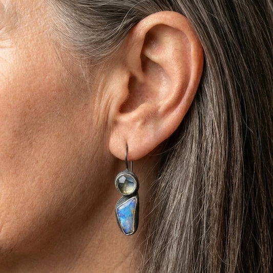 Vintage Tribal Face Earrings