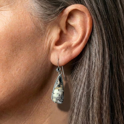 Vintage Stone Dangle Earrings