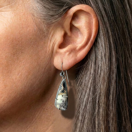 Vintage Stone Dangle Earrings