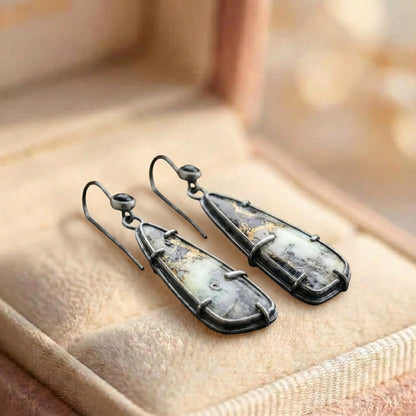 Vintage Stone Dangle Earrings