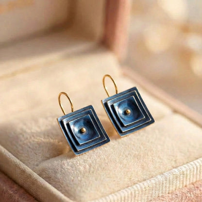 Vintage Square Dangle Earrings