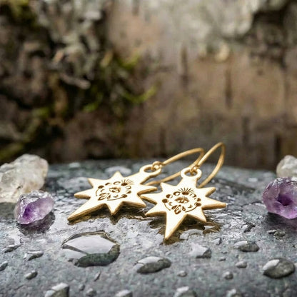 Vintage Star Eye Earrings