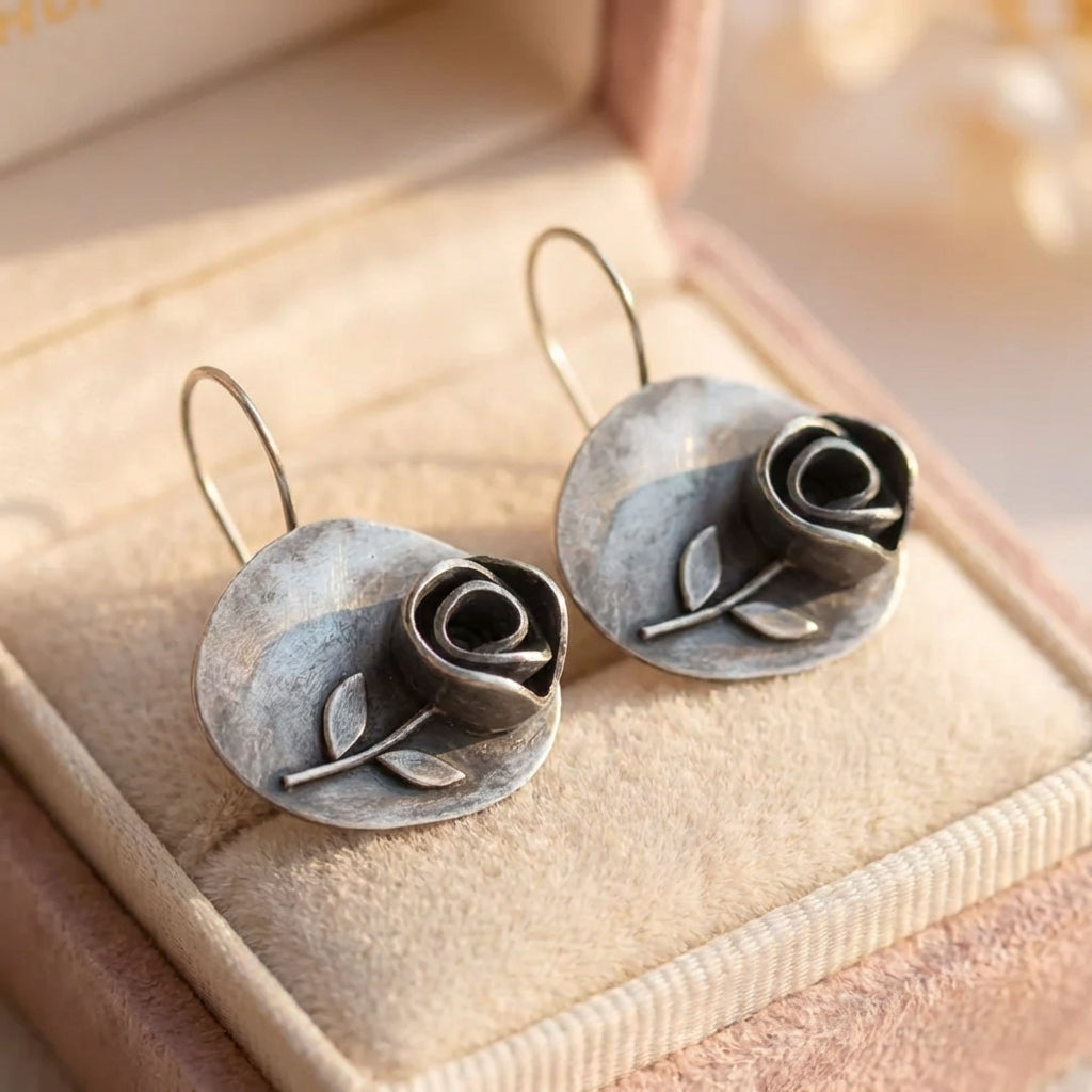 Vintage Rose Earrings