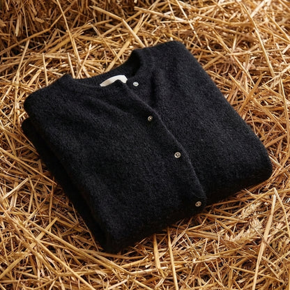 Cotton Cardigan with Gold Buttons
