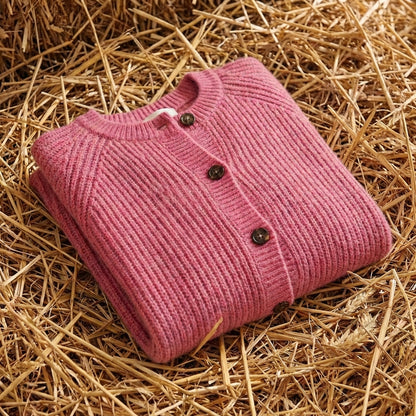 Cotton Collared Cardigan Sweater