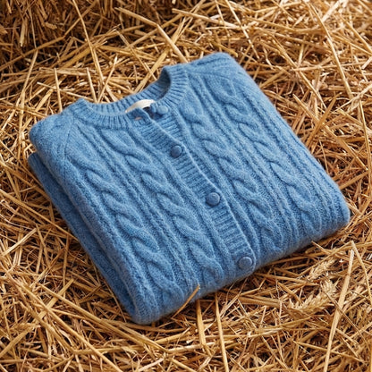 Cotton Cable Knit Cardigan
