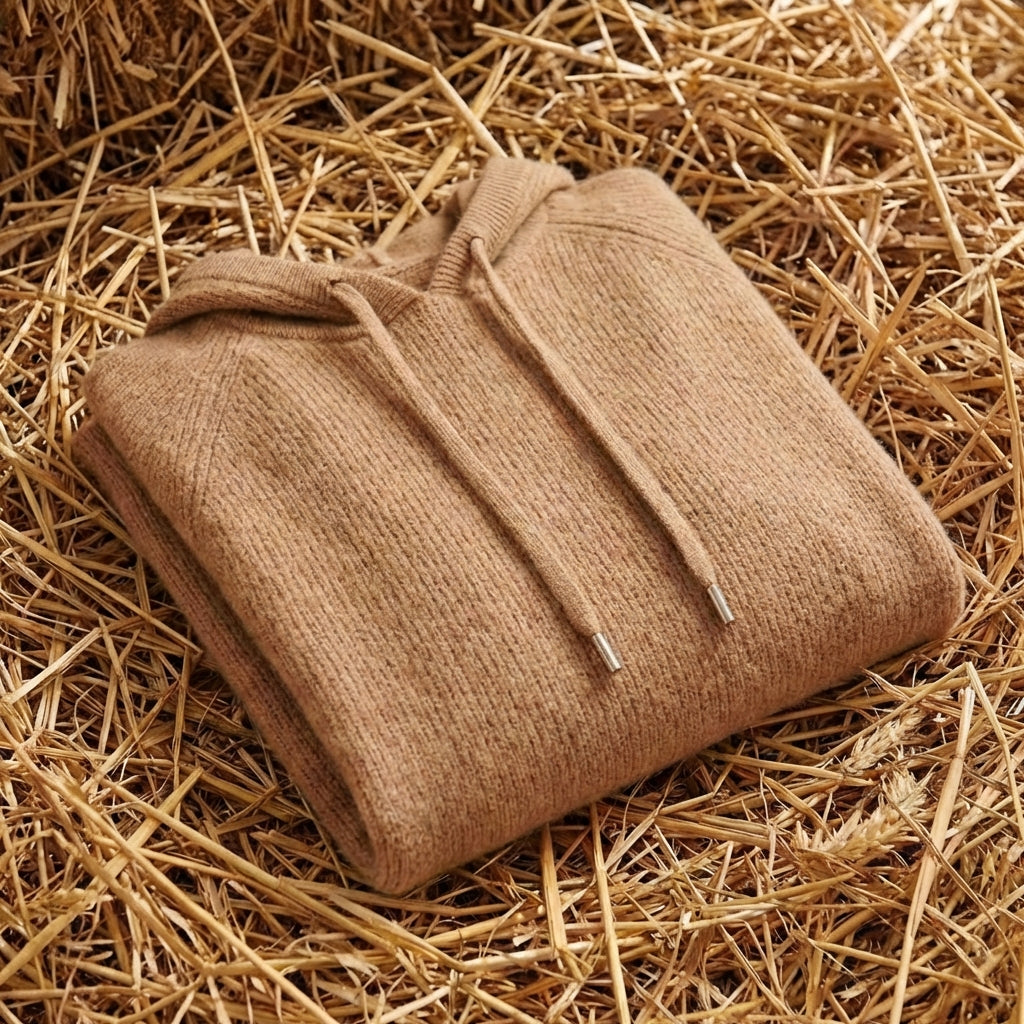 Cotton Hoodie Sweater with Drawstring