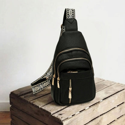 Soft Leather Retro Crossbody Bag