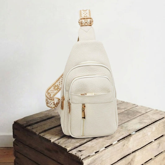 Soft Leather Retro Crossbody Bag